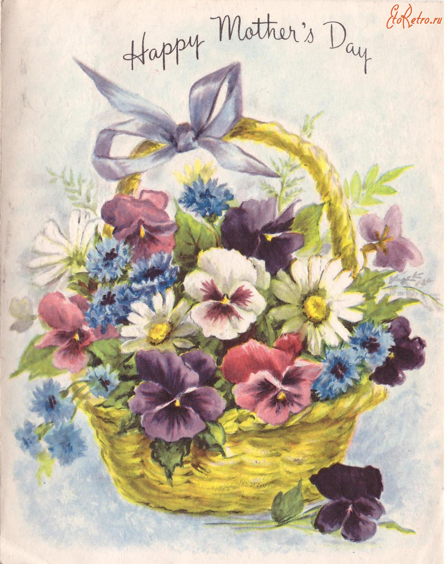 Ретро открытки - Счастливого Дня Матери