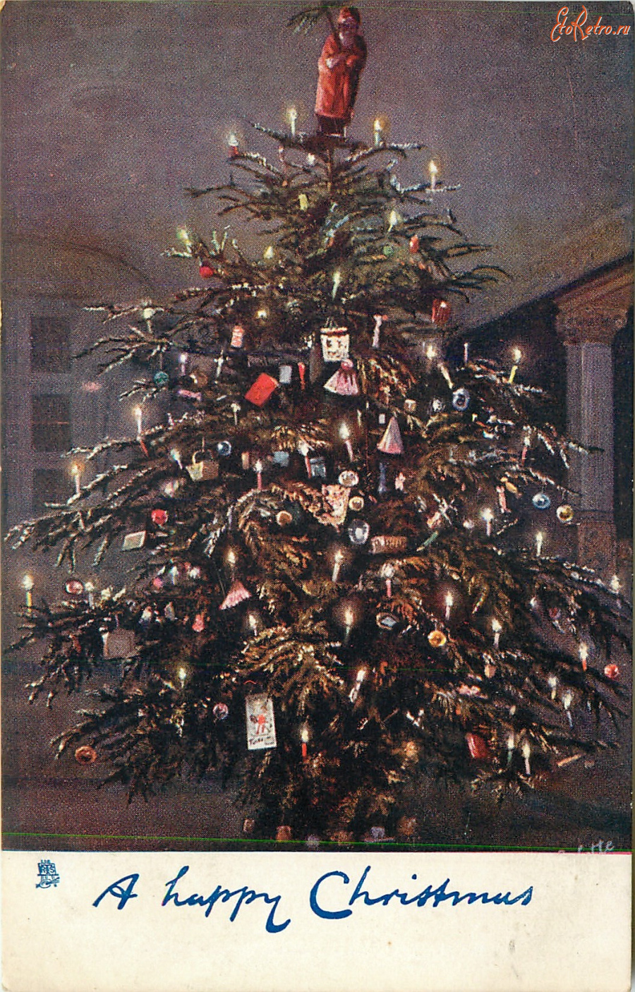 Ретро открытки - Рождество и Новый Год. Рождественская ёлка