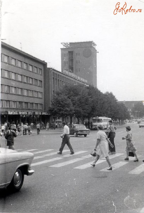 Литва - Клайпеда. В центре города в 1965 году
