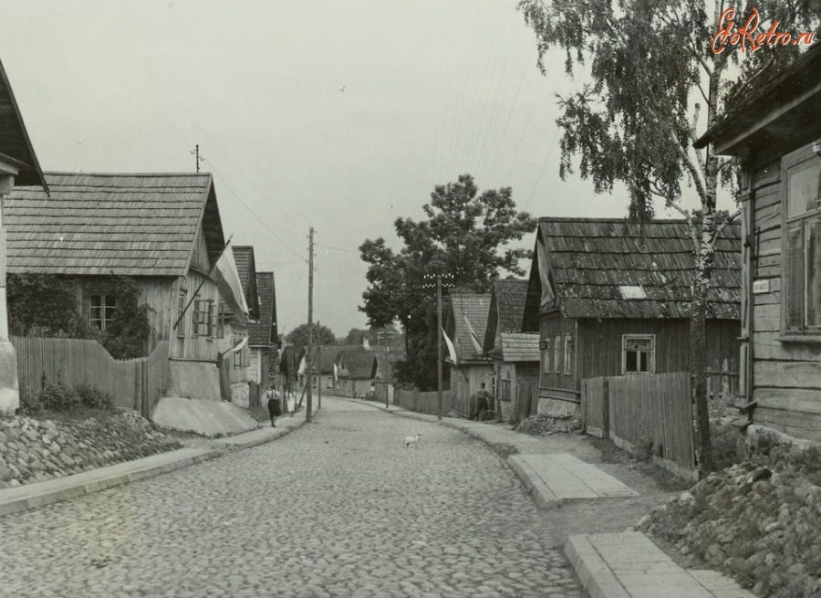 Литва - Булыжная мостовая в деревне