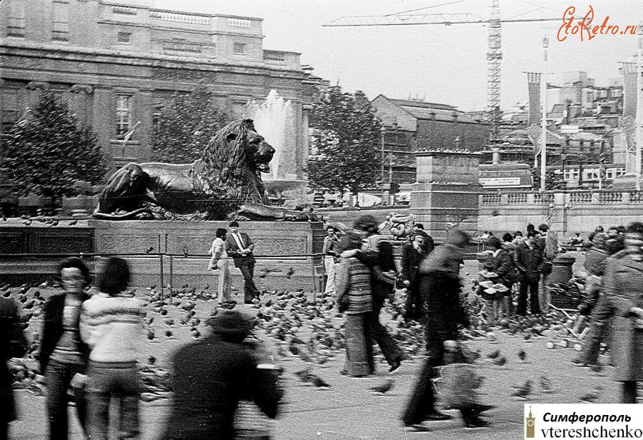 Лондон - Лондон. Голуби – беда Трафальгарской площади - 1977