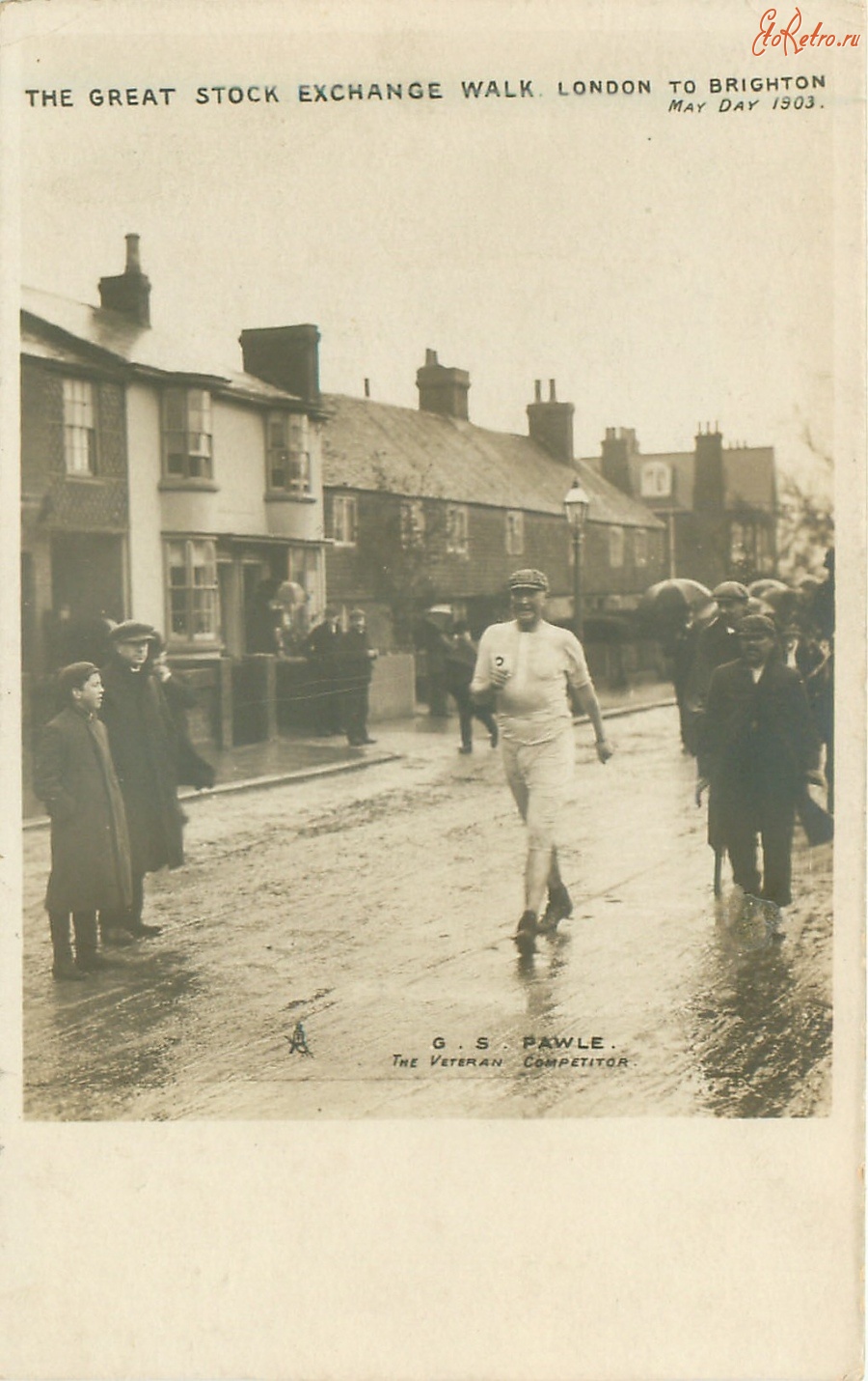 Лондон - Из Лондона в Брайтон 1 мая 1903. Ветеран соревнований Г.С. Пауль