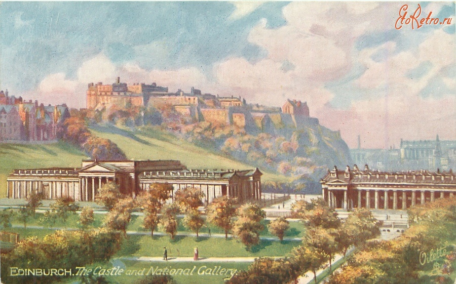 Эдинбург - Замок и Национальная Галерея Эдинбурга