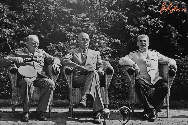 Потсдам - Большая Тройка в Потсдаме, июнь 1945