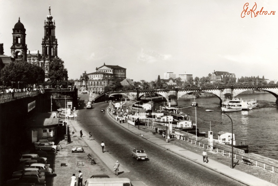 Дрезден - Фото с террасы Брюля