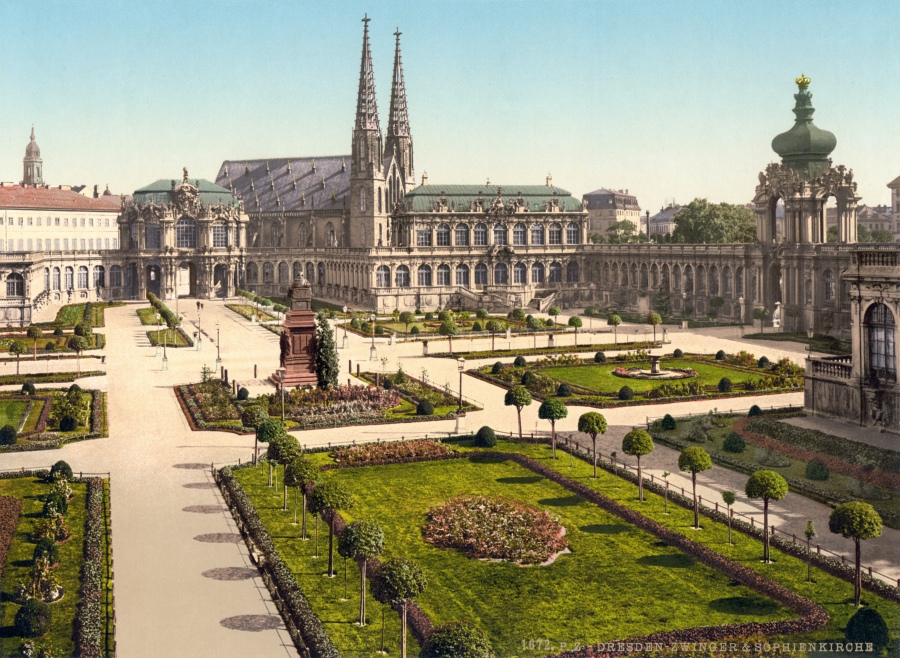 Дрезден - Dresden. Zwinger . Sophienkirche.