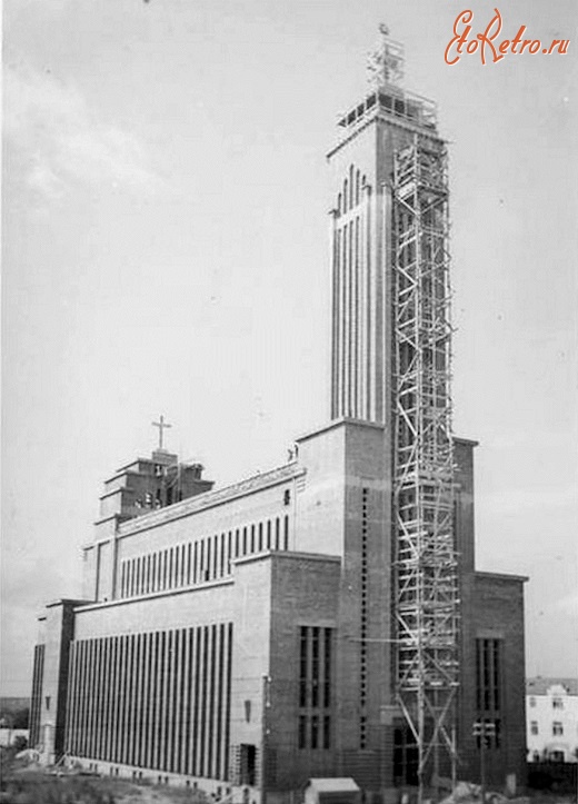 Каунас - Строительство церкви Воскресения Христова в Каунасе