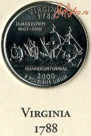 Старинные деньги (бумажные, монеты) - Виргиния.