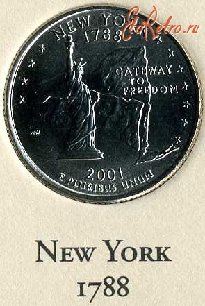 Старинные деньги (бумажные, монеты) - Нью-Йорк.