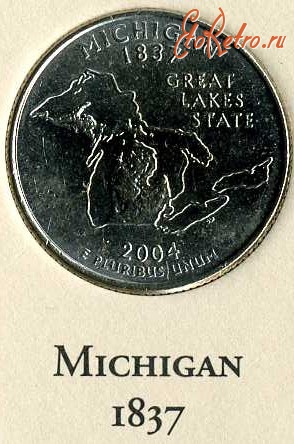 Старинные деньги (бумажные, монеты) - Мичиган.