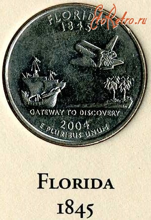Старинные деньги (бумажные, монеты) - Флорида.