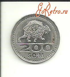 Старинные деньги (бумажные, монеты) - Национальная валюта Узбекистана.