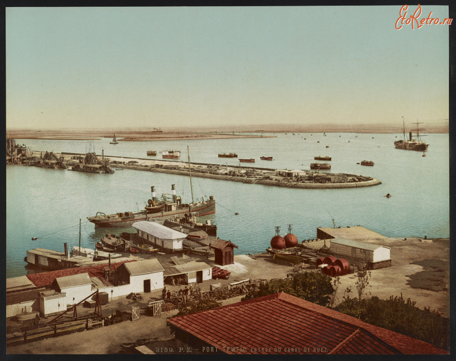 Египет - Вход в Суэцкий канал в порту Тевфик