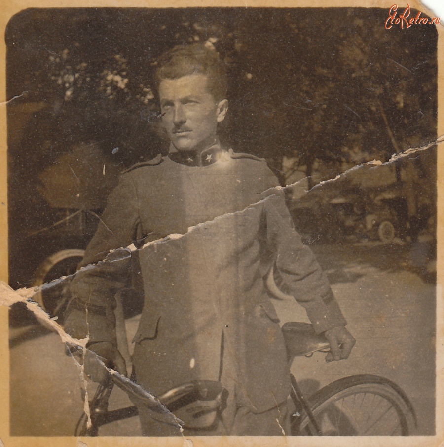 Италия - Капрал Джино Бальди с велосипедом, 1914-1918