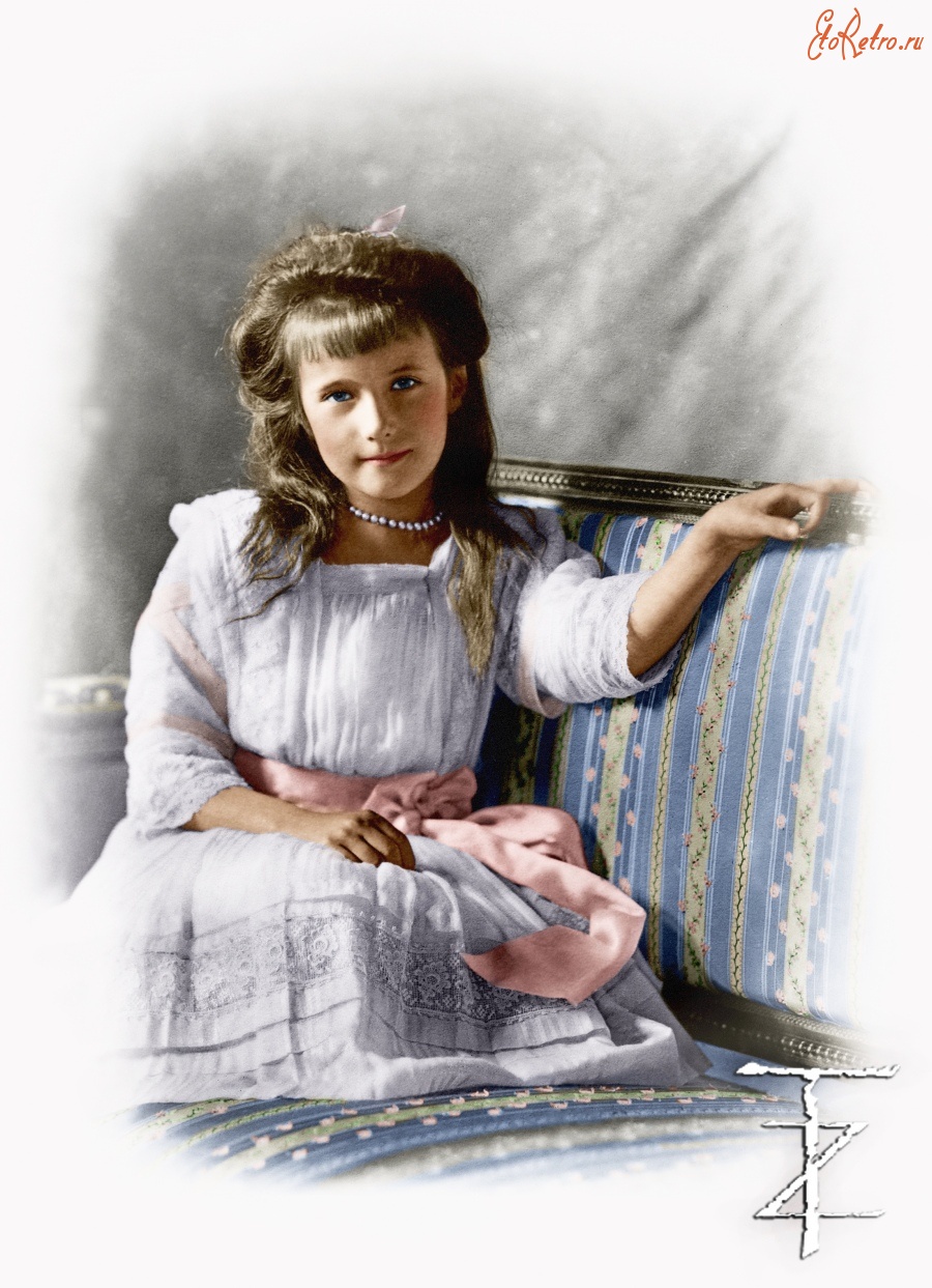 Ретро знаменитости - Великая княжна Анастасия Николаевна .1910.