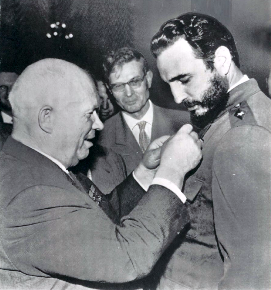 Ретро знаменитости - Н.С. Хрущев и Фидель Кастро 1960