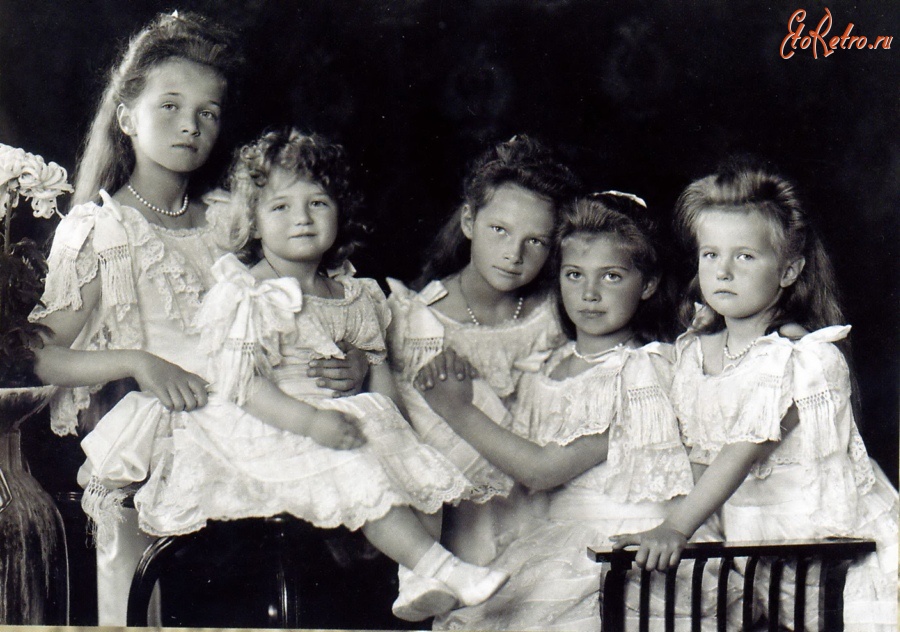 Ретро знаменитости - Дети императора Николая II .1906.