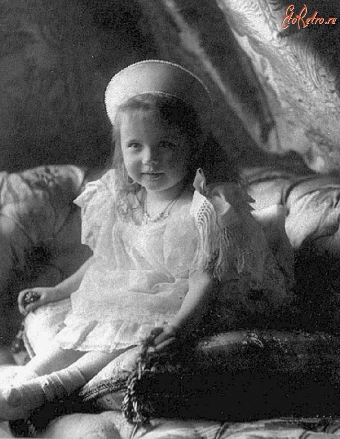 Ретро знаменитости - Великая княжна Анастасия в возрасте трёх лет.