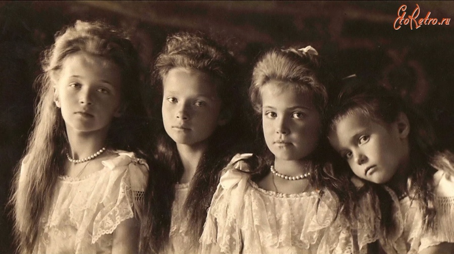 Ретро знаменитости - Дочери императора Николая II и императрицы Александры Фёдоровны. 1906 год.