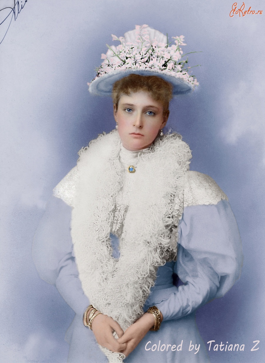 Ретро знаменитости - Императрица Александра Фёдоровна.1895 год.