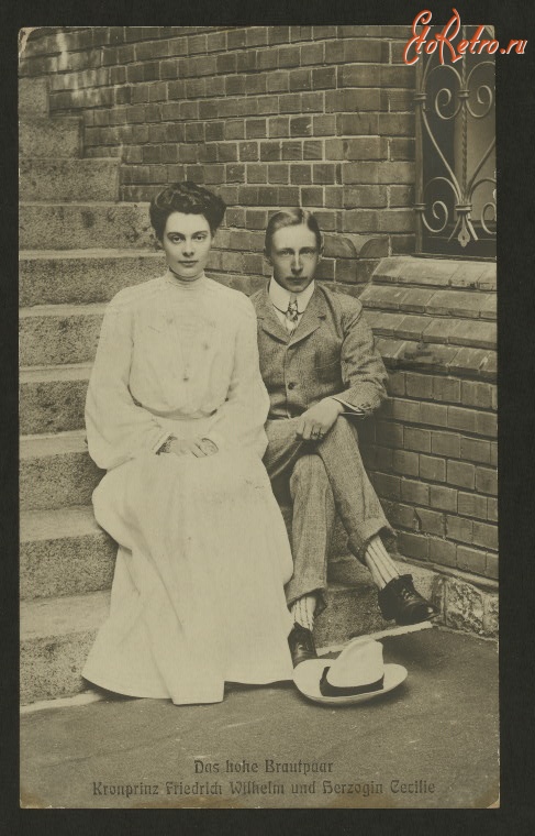 Ретро знаменитости - Герцогиня Сесилия и кронпринц Вильгельм, 1905