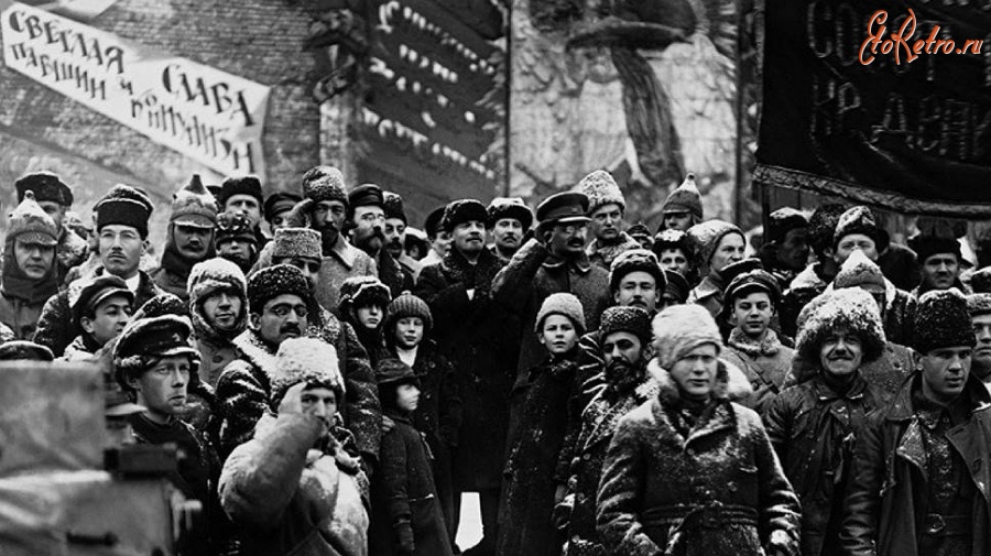 Ретро знаменитости - Руководители русской революции В. Ленин и Л.Троцкий – 1919