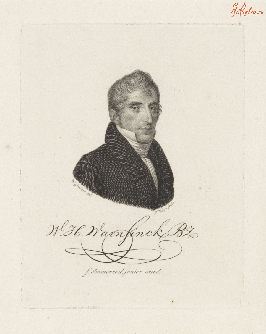 Ретро знаменитости - Голландский поэт Виллем Хендрик Уорнсинк, 1831