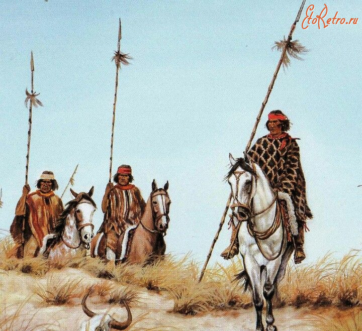 Индейцы - Воины Мапуче.