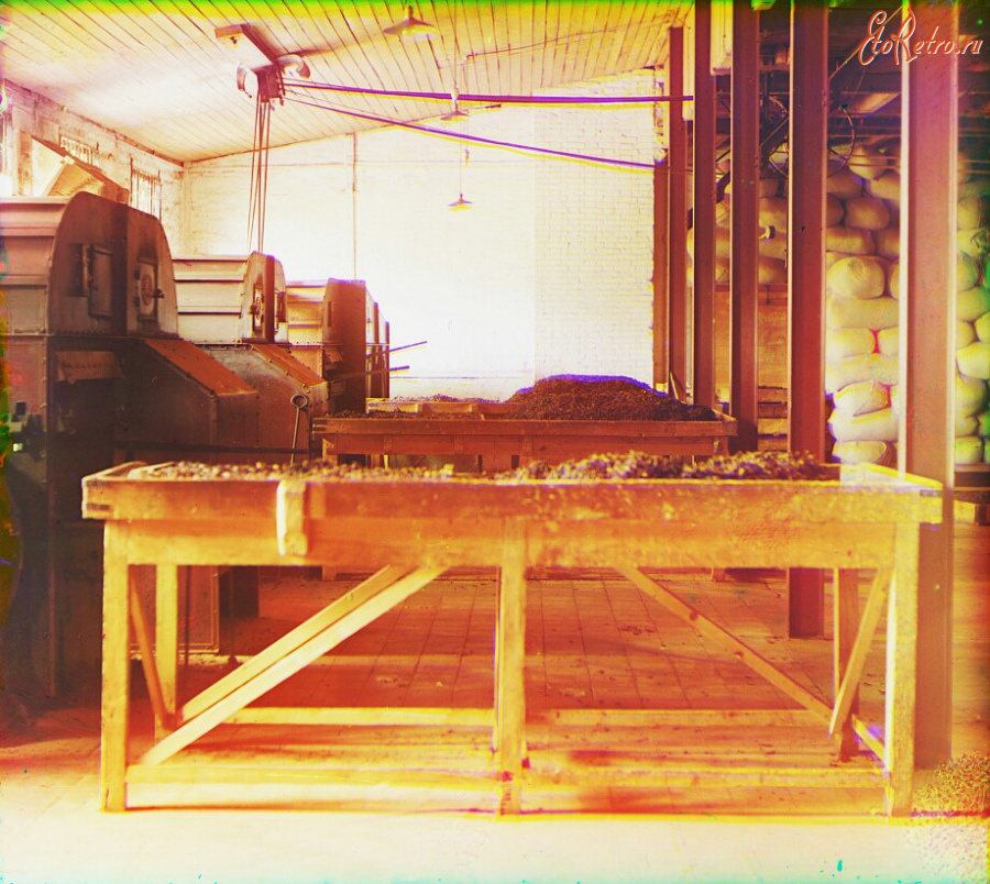 Грузия - Сушильные печи на чайной фабрике в Чакви