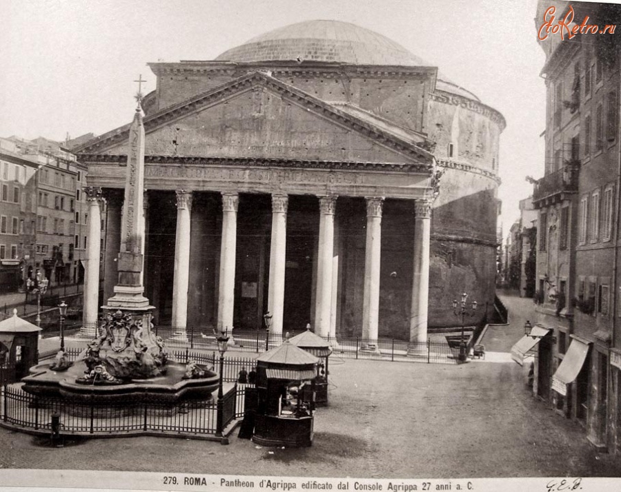 Рим - Roma - Pantheon d'Agrippa Италия , Лацио , Провинция Рим , Рим