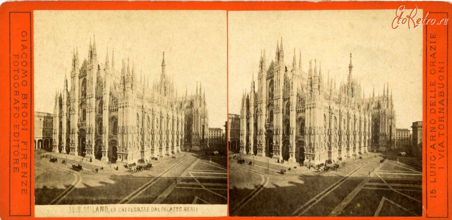 Милан - Cattedrale di Milano da Palazzo Reale Италия,  Ломбардия,  Милан