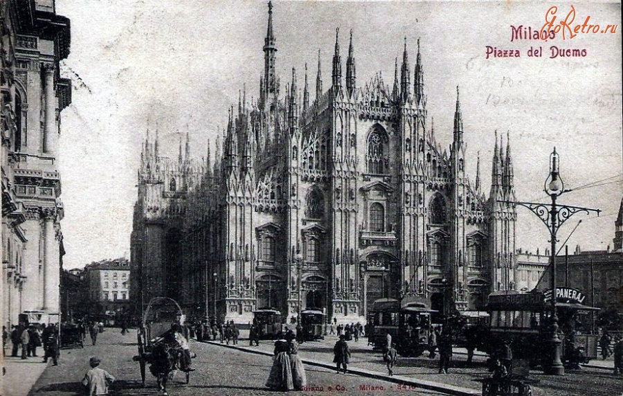 Милан - Milano. Piazza del Duomo Италия,  Ломбардия,  Милан