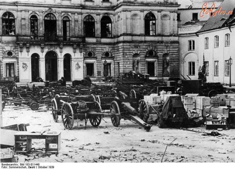 Варшава - Warschau. Br?hlsches Palais. Beutesammlung Польша,  Мазовецкое воеводство,  Варшава