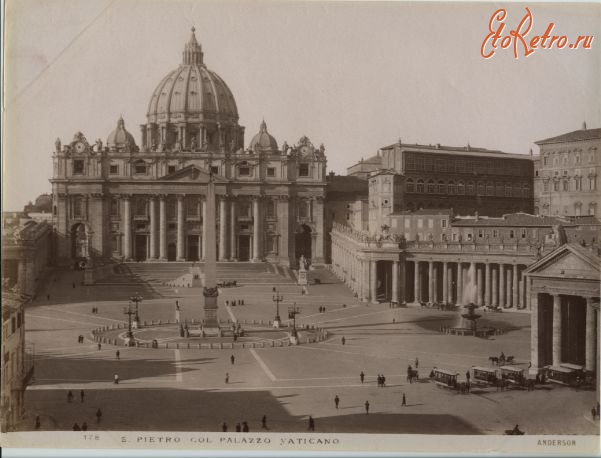 Ватикан - S. Pietro col palazzo Vaticano