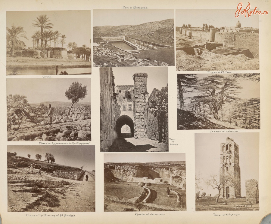 Израиль - Виды Палестины, Сирии и Египта, 1870-1885