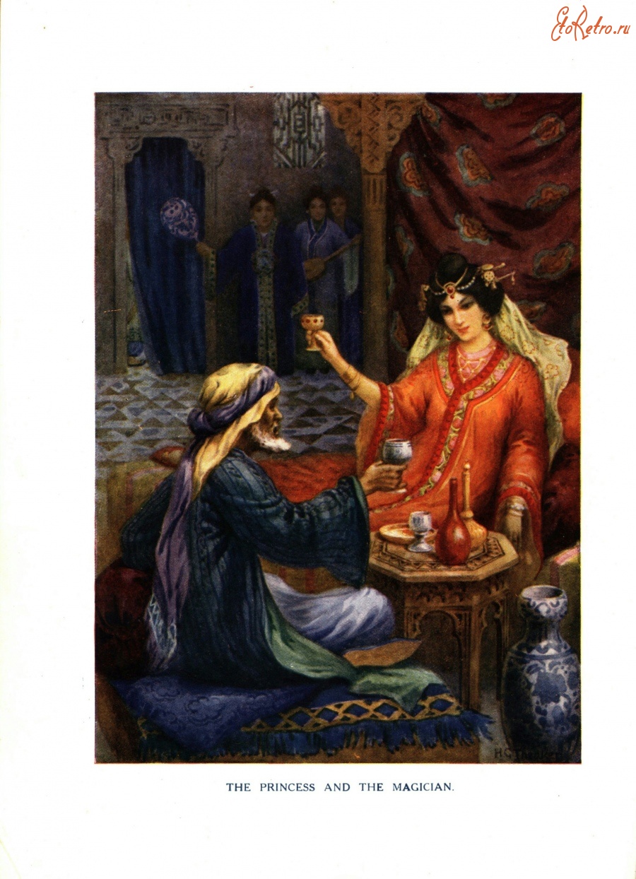 Султан Шахрияр и Шахерезада в живописи восточных художников