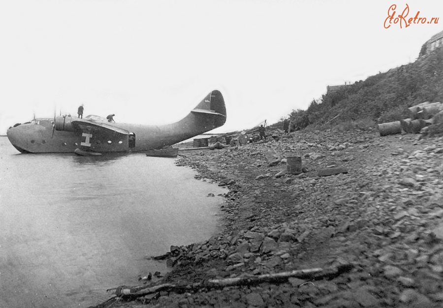 Авиация - Летающая лодка Douglas DF-195 (ДФ-2).  Аэродром Амбарчик, 1935-1937