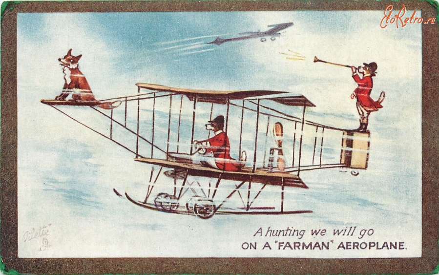 Авиация - - На охоту полетим на самолёте Фарман !