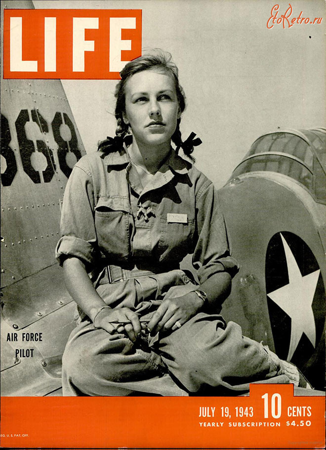 Авиация - Обложка журнала  журнала LIFE 1943 г.