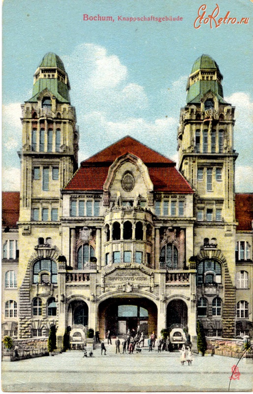 Бохум - Knappschaft-portal-1911-g