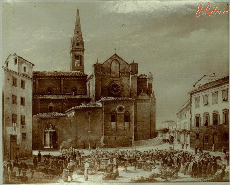 Флоренция в 1847 г.: - Остальной мир > Италия > Флоренция - ЭтоРетро.ru - старые фото городов