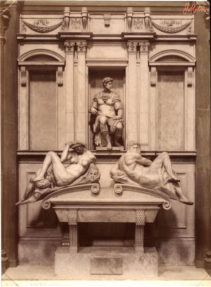 Флоренция - Capelle Medici Monumento (Michelangiolo Vasari) Alinari Италия,  Тоскана,