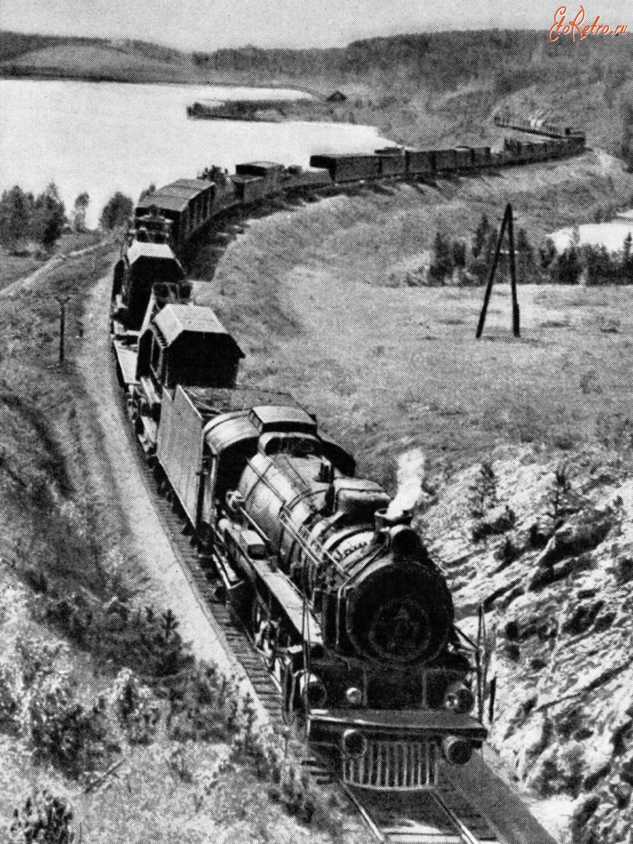 Железная дорога (поезда, паровозы, локомотивы, вагоны) - Поезд на Урале