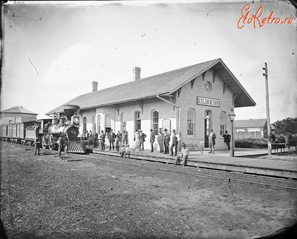 Железная дорога (поезда, паровозы, локомотивы, вагоны) - Станция Килборн,штат Луизиана,США