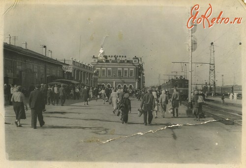 Железная дорога (поезда, паровозы, локомотивы, вагоны) - Станция Челябинск-Главный,1950-е годы