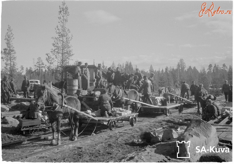 Железная дорога (поезда, паровозы, локомотивы, вагоны) - Финны на Кировской ж.д.в период оккупации