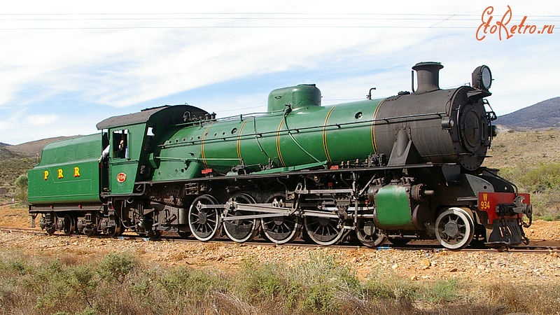 Железная дорога (поезда, паровозы, локомотивы, вагоны) - Паровоз WКласс №934 типа 2-4-1 колея 1067мм,Австралия