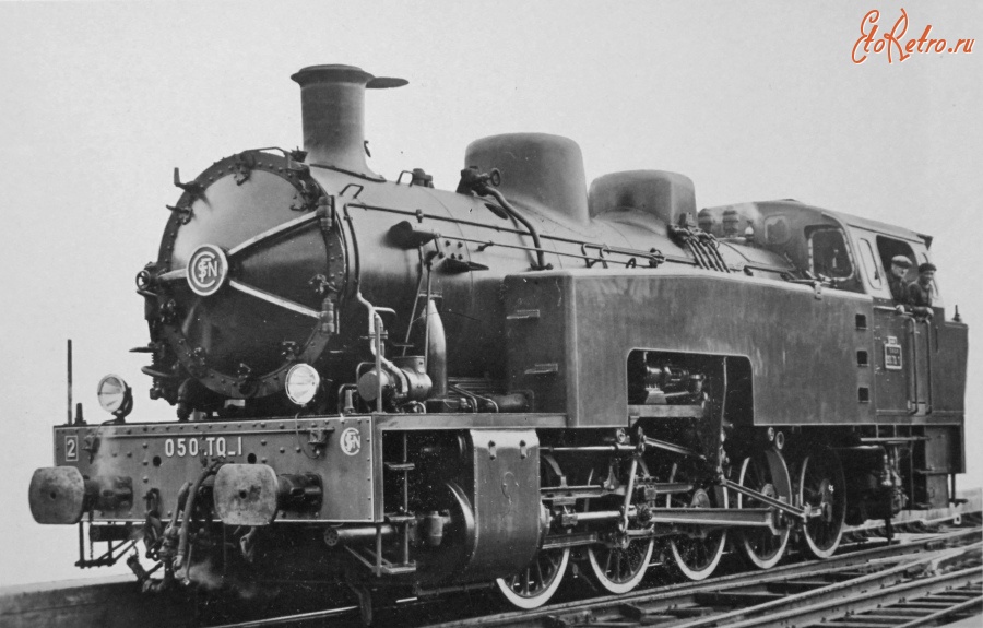 Железная дорога (поезда, паровозы, локомотивы, вагоны) - Танк-паровоз класс 050.TQ Французских ж.д.