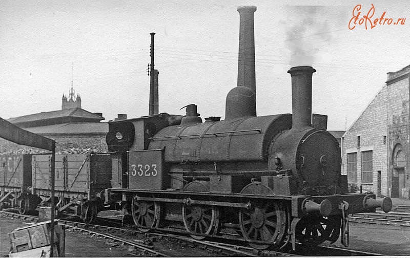 Железная дорога (поезда, паровозы, локомотивы, вагоны) - Маневровый седельный танк-паровоз №3323 типа 0-3-0