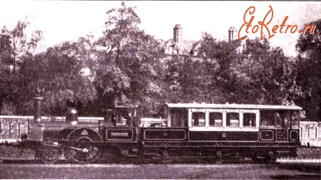Железная дорога (поезда, паровозы, локомотивы, вагоны) - Паровозо-вагон №135 